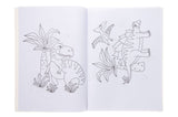 A4 Dinosaur Coloring Book with Stickers Sheet