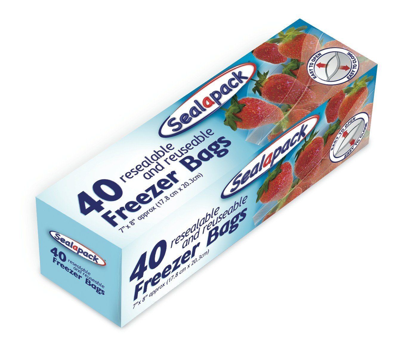 Pack of 40 Freezer Bags 178 x 203mm