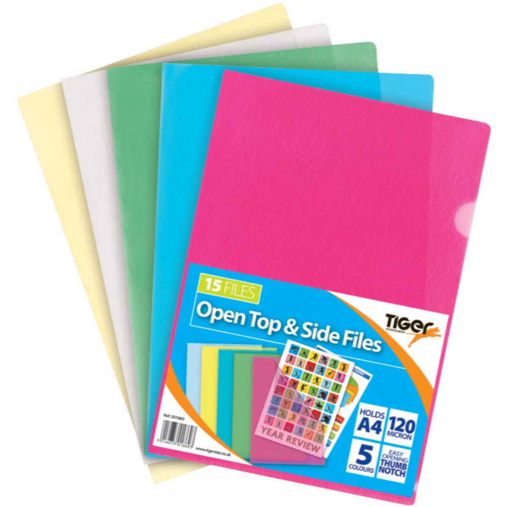 A4 15 Pack Open Top & Side Assorted