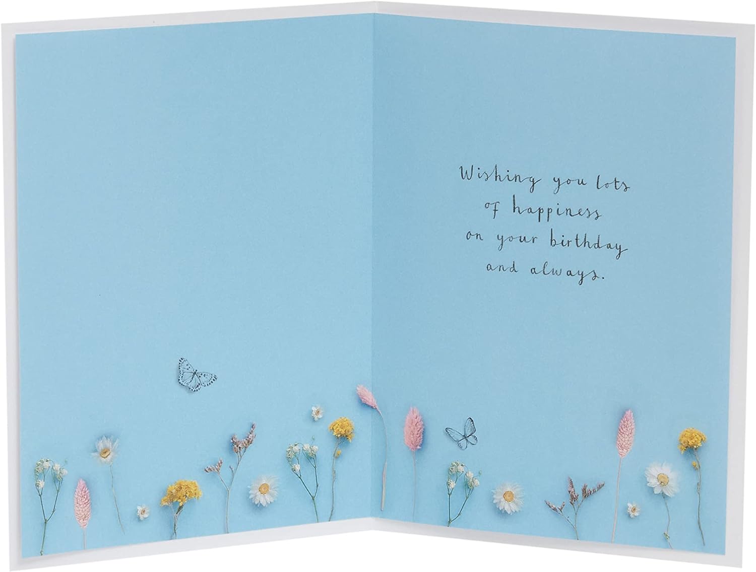 Framed Floral Design Birthday Card