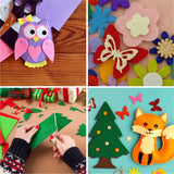 Pack of 10 A4 Orange Coloured Felt 180gsm Sheets