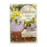To Dear Grandma Basket of Yellow and White Flowers Design Mother's Day Card