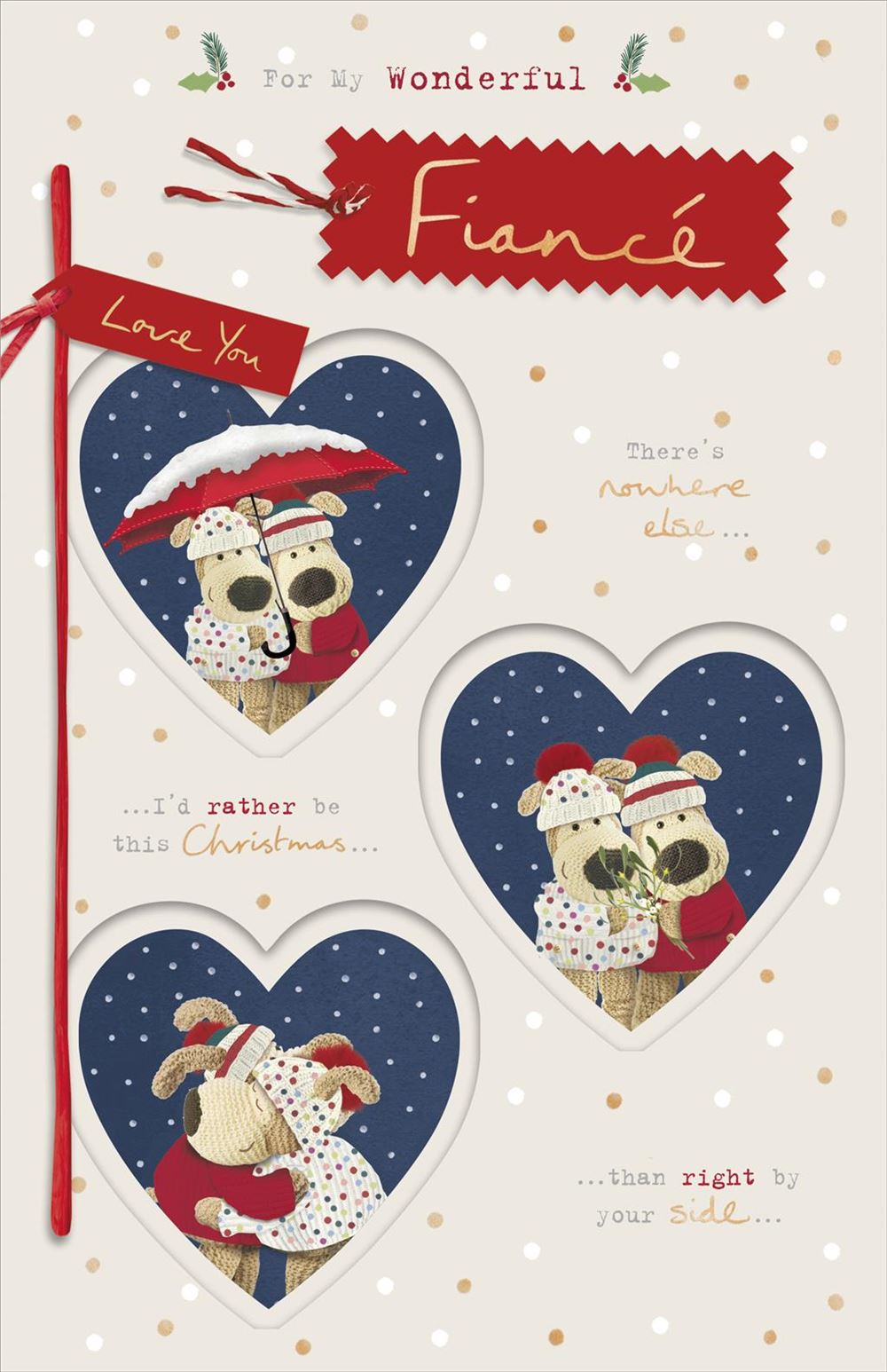 Boofles Inside Heart Storyboard Fiancé Christmas Card