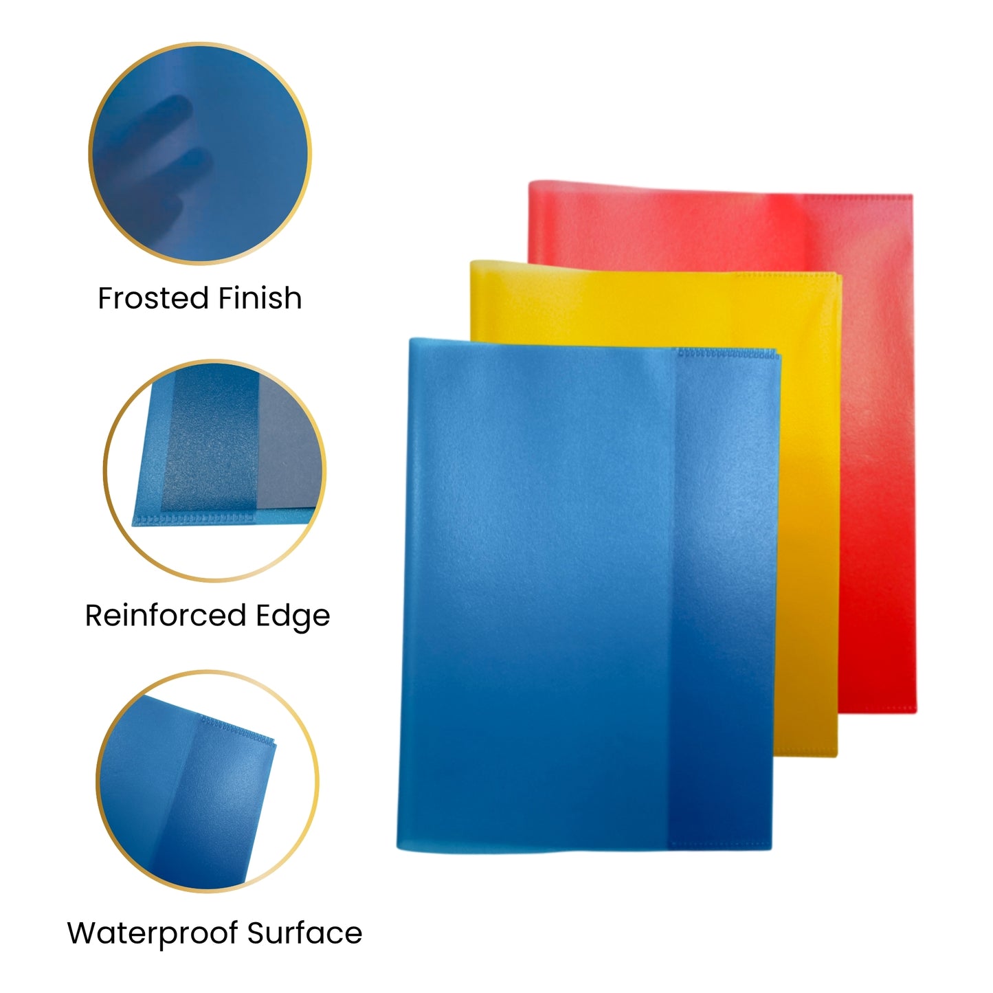 Pack of 10 9x7" Frosted Green Exercise Book Covers