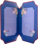 Pink Traditional Floral Design with Heartfelt Verse Wife Birthday Card