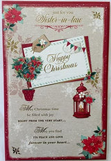 SISTER-IN-LAW - NICE VERSE GOLD FOIL CHRISTMAS CARD