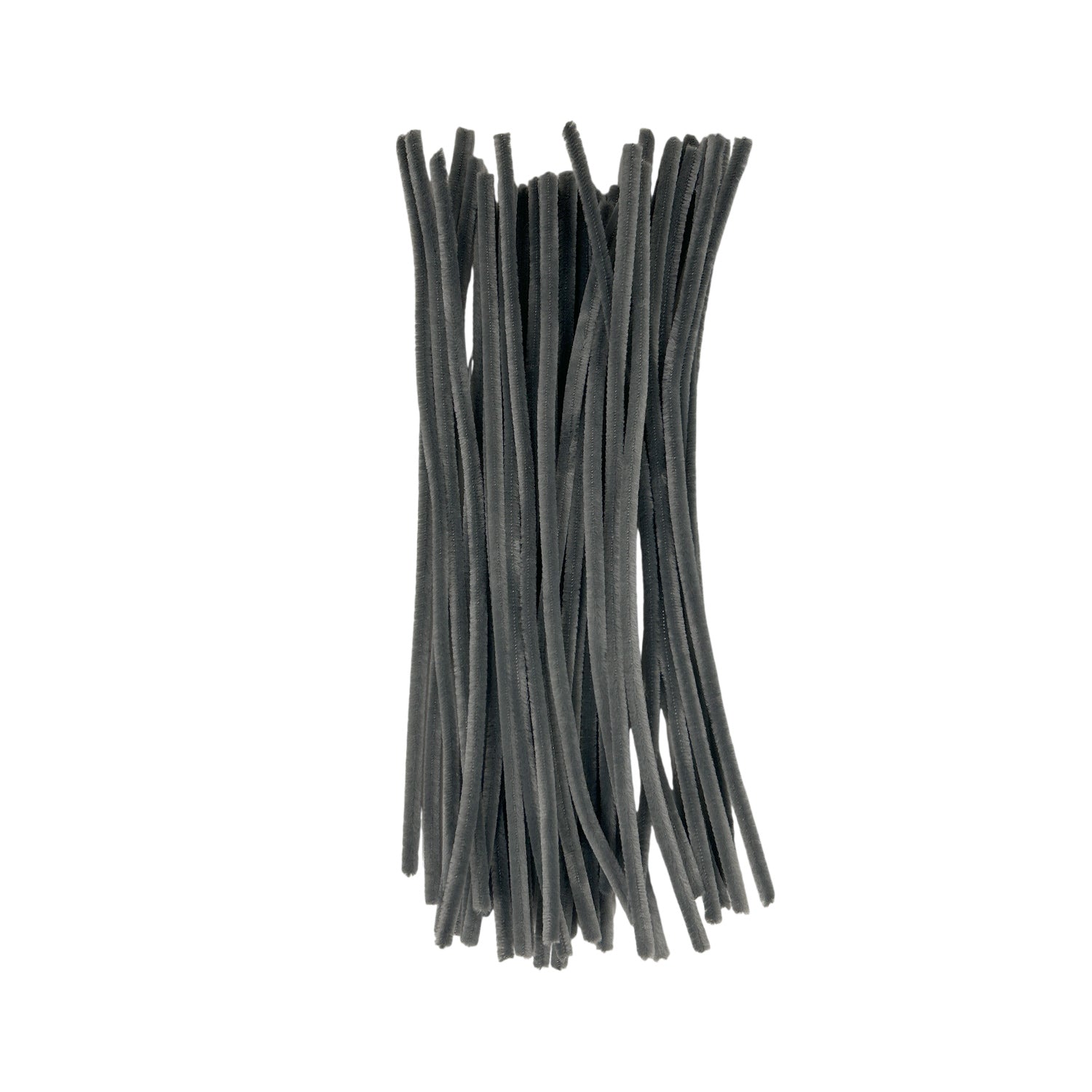 Pack of 50 Grey Coloured Pipe Cleaners 30cm x 6mm Craft Chenille Stems
