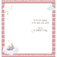 Bear Lying On Cloud With Teddy Bear From The Bump Mother's Day Card 