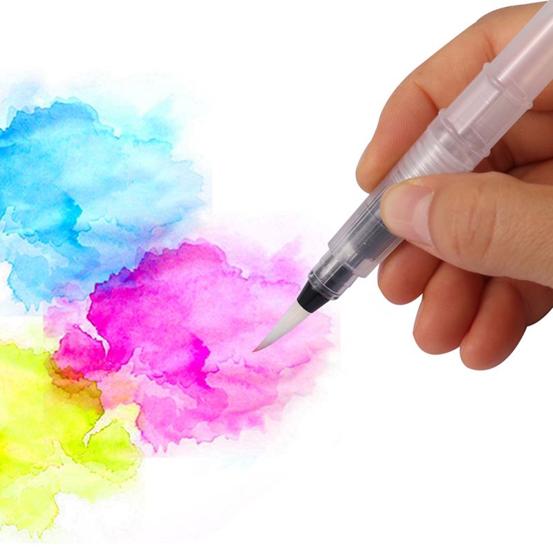 Pack of 48 Washable Water Colour Brush Tip Pens