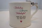 Love Home Ceramic Heart Mug Fabulous Amazing Wonderful You All Occasion Gift