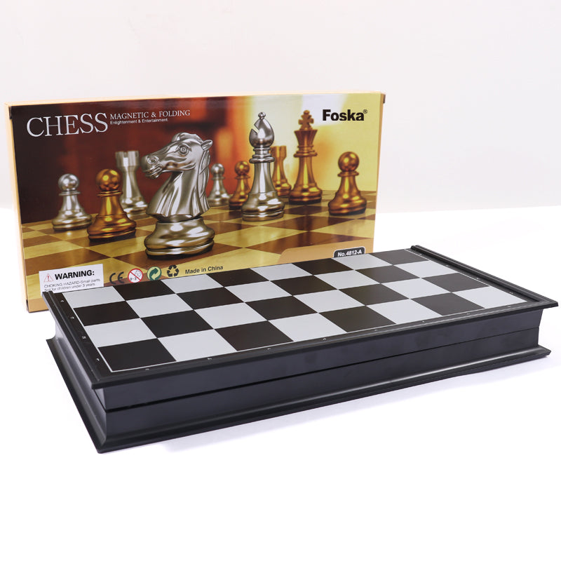 Folding and Magnetic Checker Chess Board game