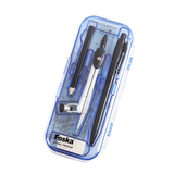 Two Layers Zinc Alloy Compasses with Ruler Math Set