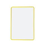 A4 Double Sided Magnetic Erasable MDF Plain Whiteboard With Yellow Border