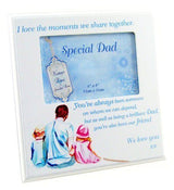 Vintage Lane By Jennifer Rose Frame Dad & Kids 6" x 4" In a Gift Box