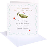 Pea Pod Design Husband Birthday Card