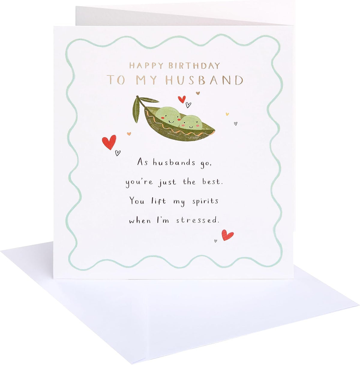 Pea Pod Design Husband Birthday Card