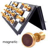 Folding and Magnetic Checker Chess Board game