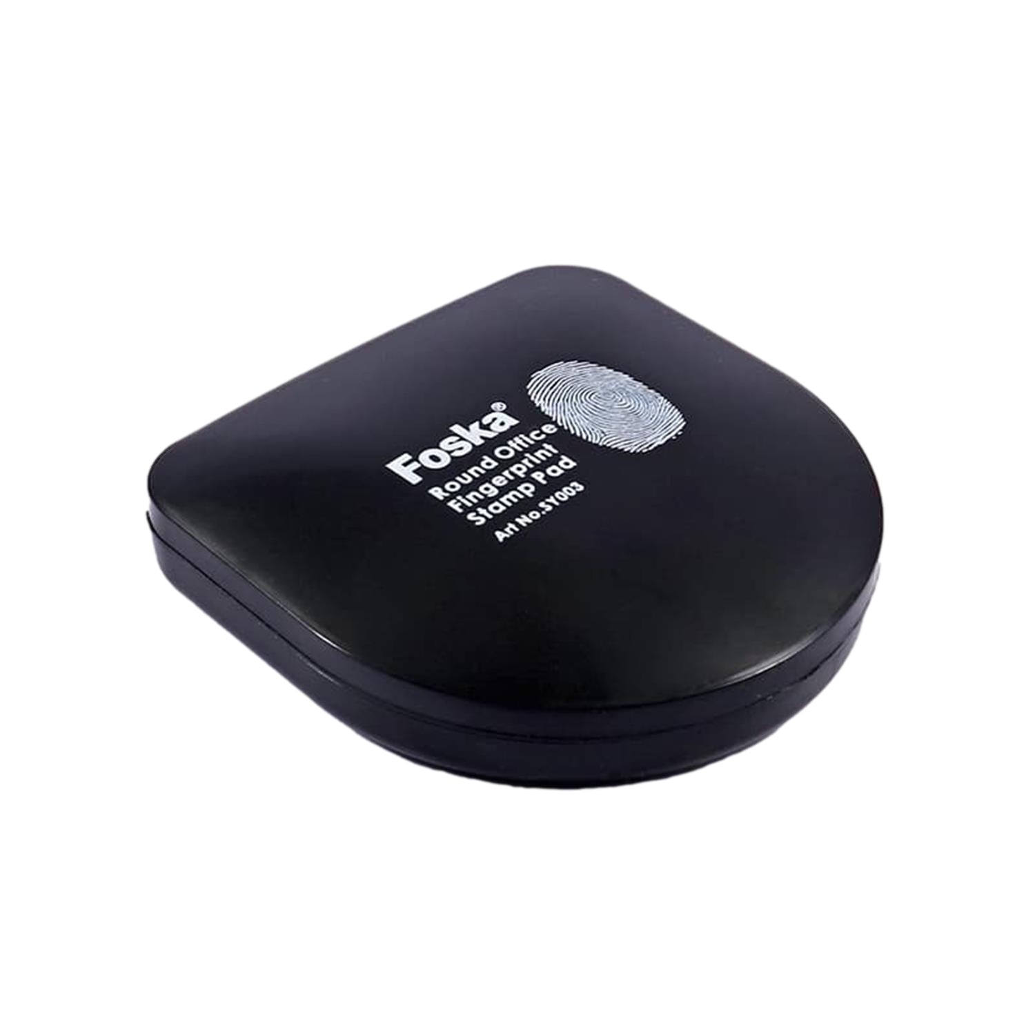 Round Plastic Black Fingerprint Pad