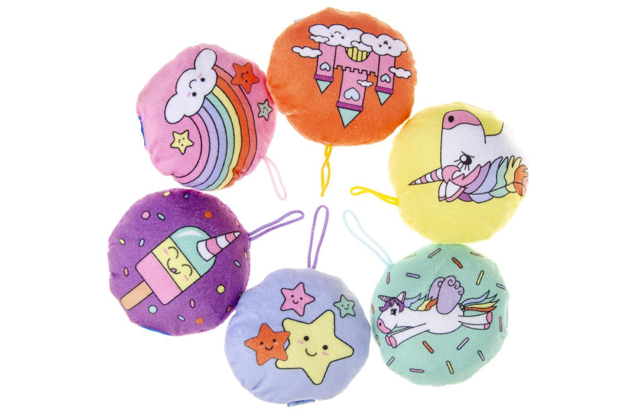 Single Plush Multicoloured Unicorn 10cm