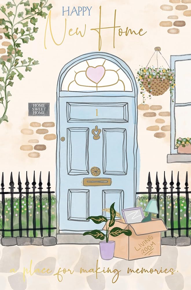 New Home Congratulations Card Door Design 