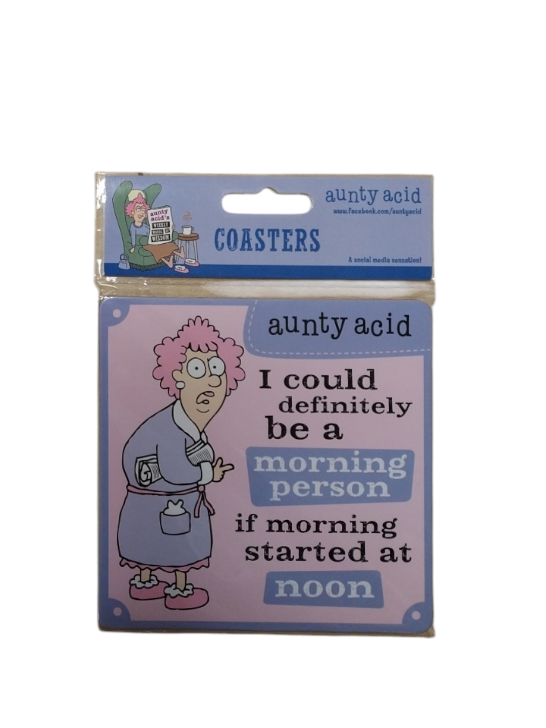 Aunty Acid Coaster Morning Person {DNL EBAY}