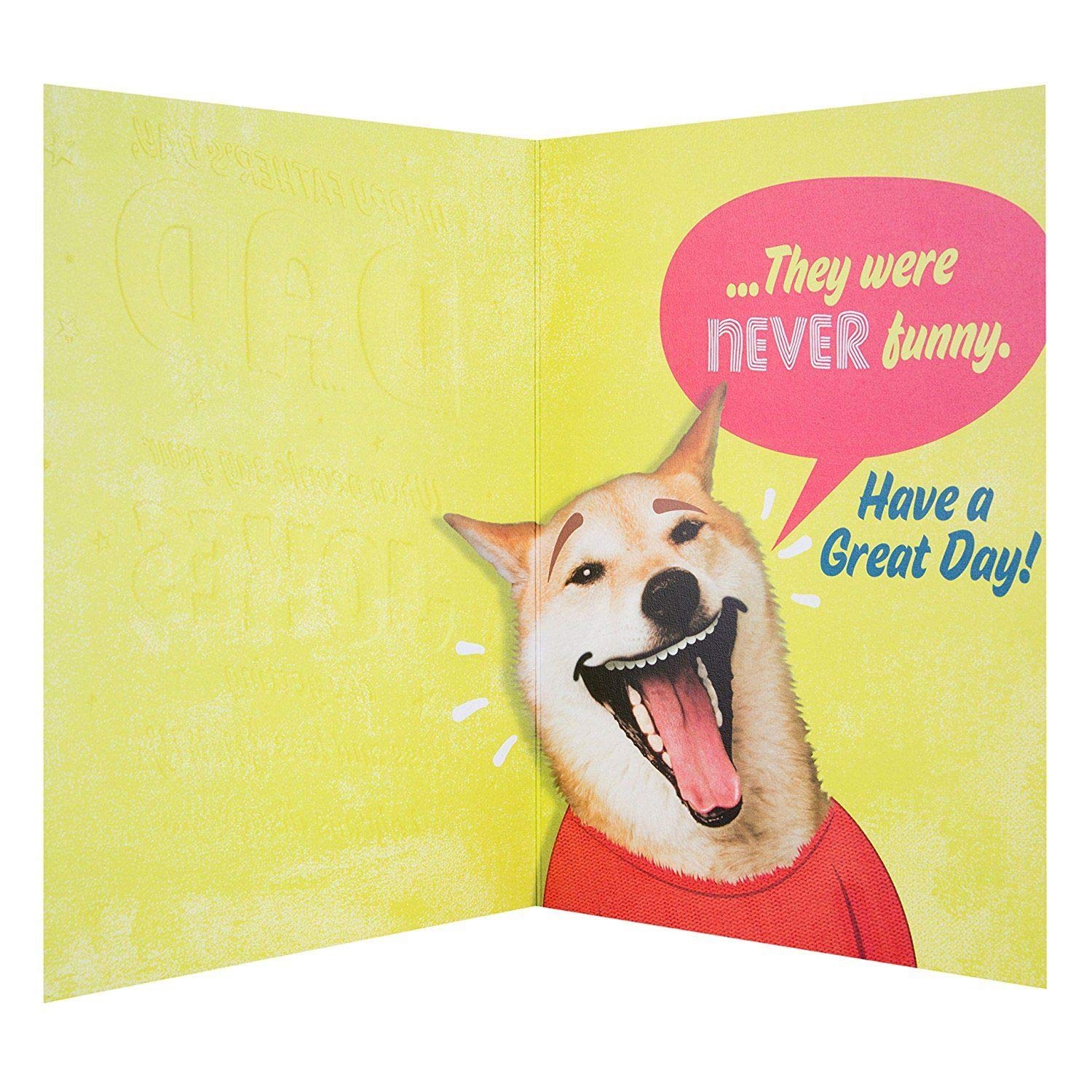 Hallmark Dad Father's Day Card 'Bad Jokes' Medium 