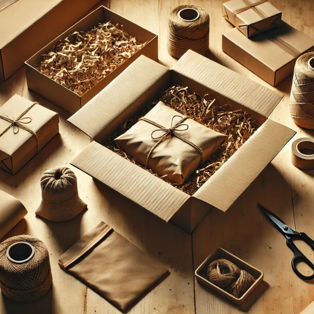 HBMX1916 Imitation Brown Kraft Paper Roll 500mm x 50m