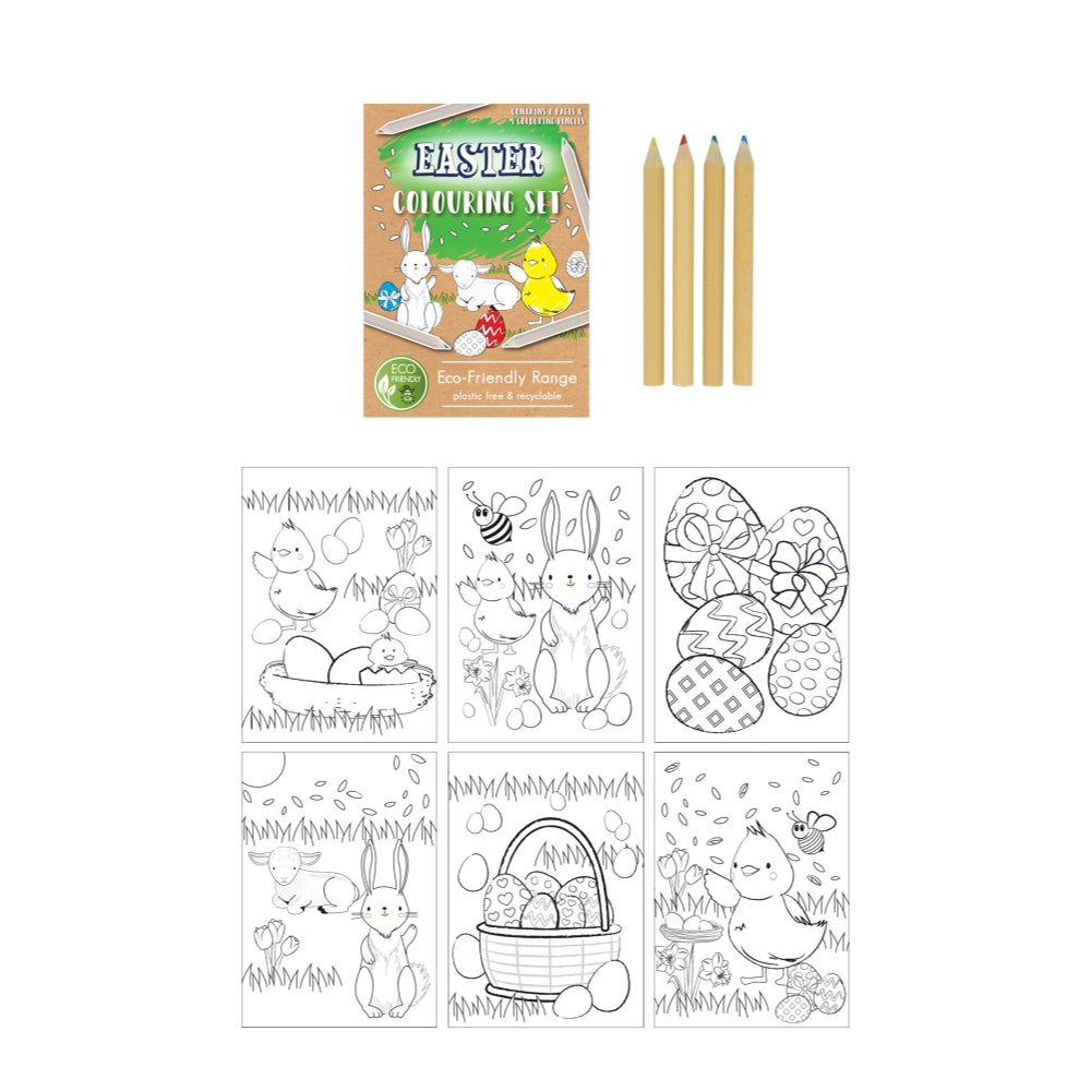Eco-Friendly’ Mini Easter Colouring Set