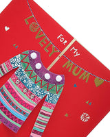 Mum Christmas Card Fun Christmas Jumper Design 