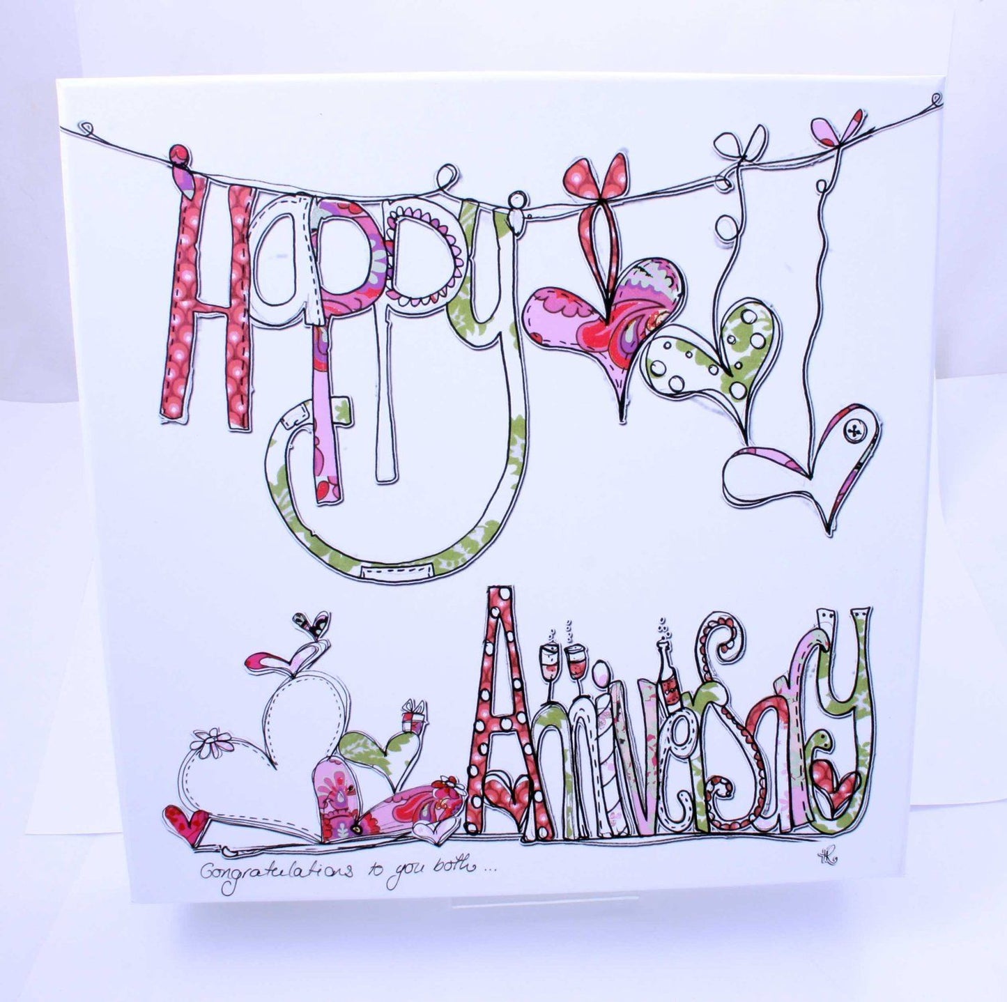 Tracey Russell Happy Anniversary Personalisable Plate & Pen Gift Set