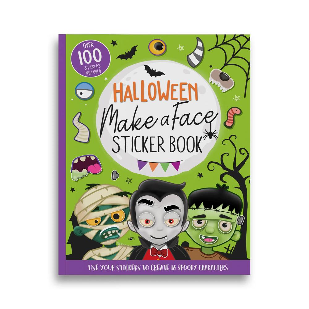 Halloween Make A Face Stickers Book