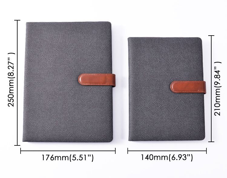 Single A5 96 Sheets Ruled PU Leather Hardcover Notebook