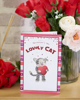 From Your Lovely Cat With Heart Valentine's Day Card 
