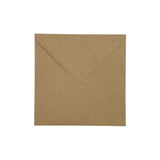 Pack of 50 Eco Kraft Recycled 110gsm 164x164mm Gummed Envelopes