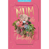 Bear Watering Plants 3D Photo Finish Keepsake Mum Birthday Card