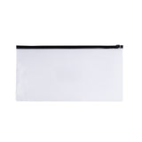 Pack of 12 DL Clear Zippy Bags with Black Zip