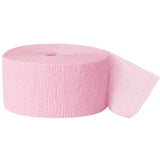 81ft Pastel Pink Crepe Streamer
