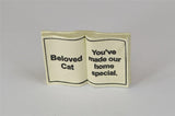 Cat Memorial Stone - Grave Marker - "Beloved Cat"