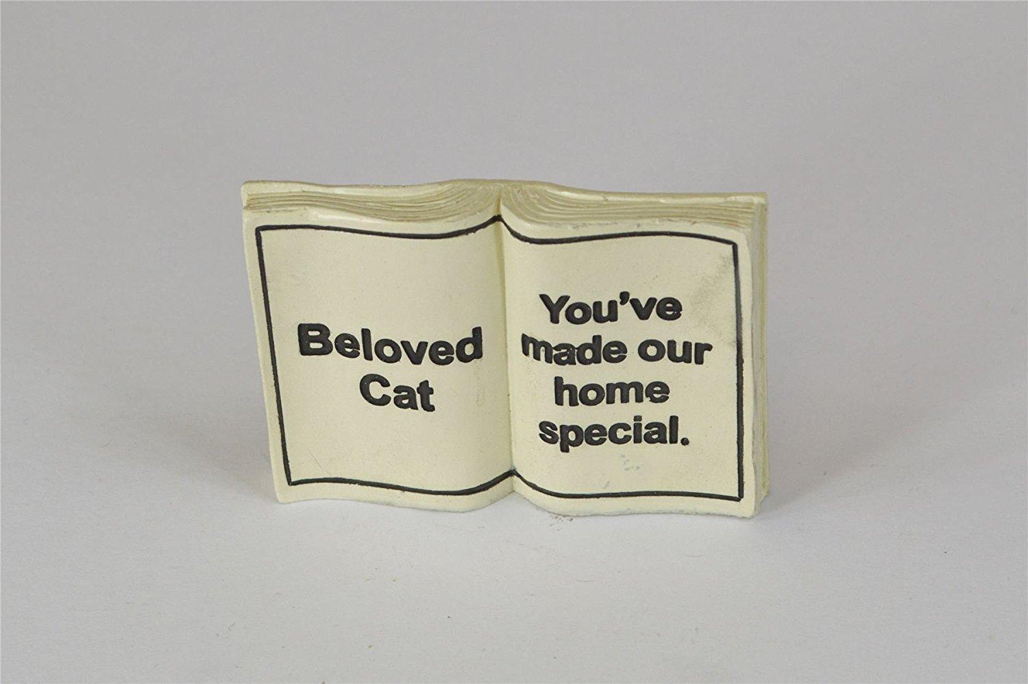 Cat Memorial Stone - Grave Marker - "Beloved Cat"