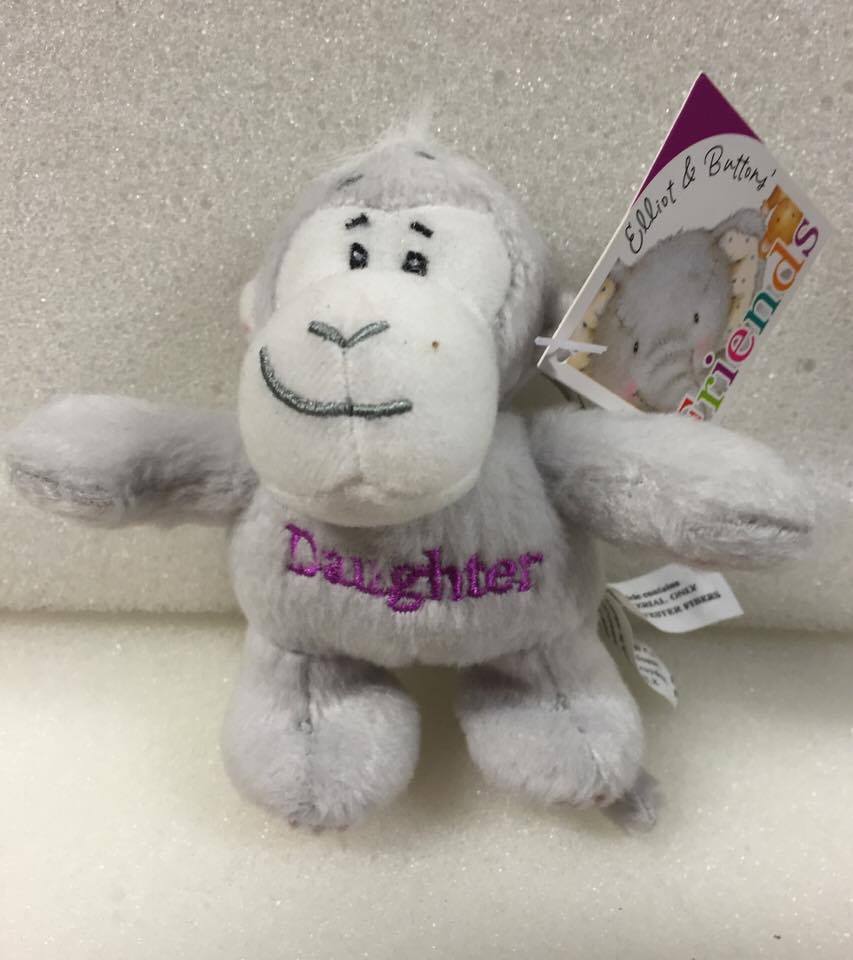 Daughter Morris Monkey Keyring