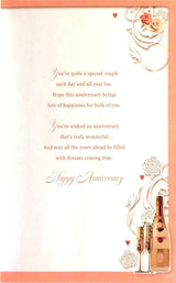 Congratulations To Grandson & Wife On Your Anniversary Open Opacity Card