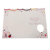 Girl You Are 3 Today Balloon Boutique Birthday Greeting Card