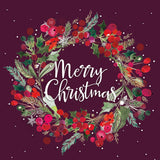 Pack of 8 Berry Wreath Alzheimer's Society Charity Christmas Cards