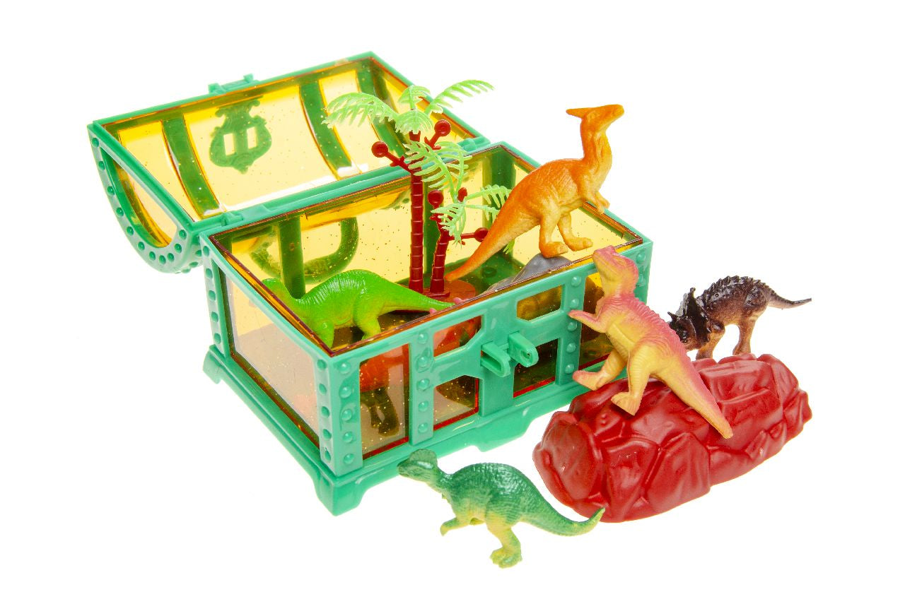 Dinosaurs Treasure Chest 9-Piece Play Set