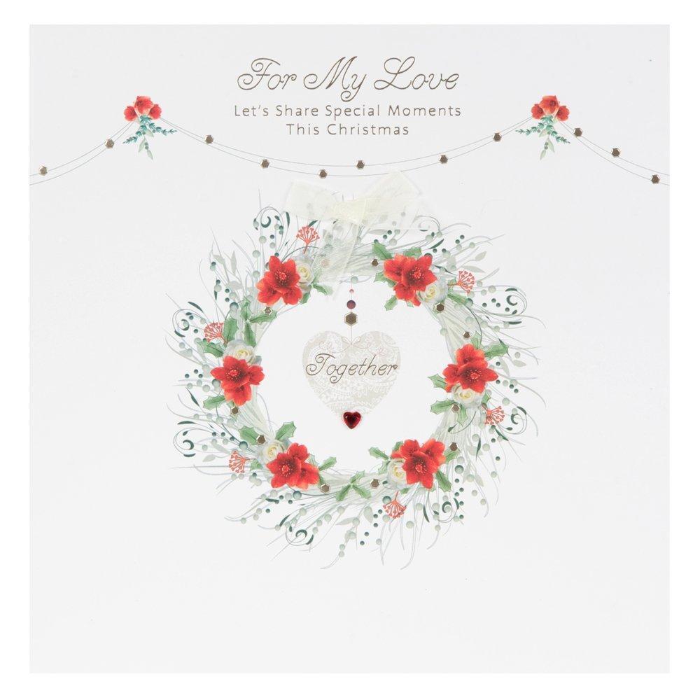 Hallmark Large Square Christmas Love Contemporary Card 