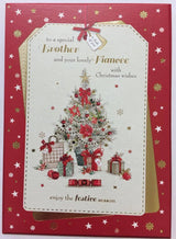 TRADITIONAL BROTHER & FIANC'EE CHRISTMAS BOTH OF YOU NICE VERSE GREETING CARD