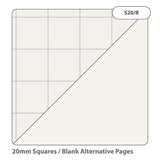 Rhino A1 Recycled 40 Leaf 20mm Squared with Plain Reverse Flip Chart Pad
