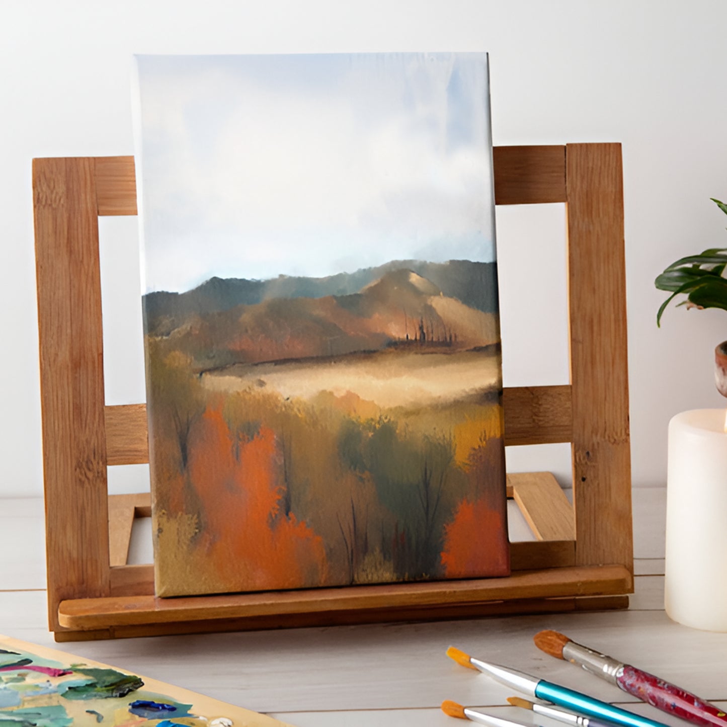 10x10cm Blank White Flat Stretched Board Art Canvas By Janrax