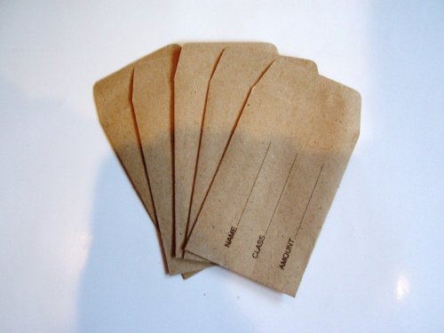 Pack of 100 Dinner Money Envelopes