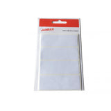 Pack of 28 White 25x75mm Rectangular Labels - Adhesive Stickers